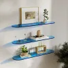 Racks Colored Acrylic Wall Shelf Living Room Background Wall Decoration Storage for Store Wall Hanging Shoe Bag Rack Bathroom Stand