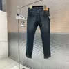 Prapra nouvelle lettre imprimée jeans décontractés pantalons pour hommes P famille Triangle étiquette jean