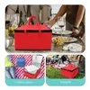 Dinnerware Insulation Bags Cooler Delivery Waterproof Tote Handbag Aluminum Foil Jumbo Insulated Pouch Zipped Lunch Shopping Foldable