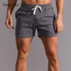 Plus Size 3XL Pantaloncini per il tempo libero da uomo Grigio Khaki Lace-up Tasca Fondo corto Abbigliamento maschile sexy 2021 Estate Nuovi pantaloncini casual u8Xg #