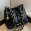 Bolso de hombro acolchado de moda, bolso Hobo de diseñador de lujo, bolso cruzado con correa de cadena, bolso de cubo informal, bolsos para axilas femeninas YFA2166