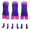 Basketball jersey custom training suit Adults and Kid clothes Sports vest Men Boys Sets Large size 240318