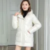 Novo No W Glossy Down Cott Jaquetas Mulheres Lg Casaco Casual Com Capuz Parka Casaco Jaqueta de Inverno Plus Size Frio Outerwear 4XL E5Hj #