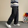 Nya vår- och höstmän Lossa jeans koreansk stil fi stor storlek rak ben bred ben mop byxor casual street wear e8xo#