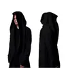 high Quality Casual unisex Men's Hooded With Black Gown Hip Hop Hoodies and Sweatshirts lg Sleeves design winter cloak Coats b6fe#