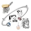 Charms 925 Sterling Sier Fit Bransoletka Bransoletka Koraliki Charm War Game Serie