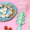 Bakformar 2 st/set kreativitet ris boll mögel sushi mögel maker diy onigiri kök gör verktyg bento tillbehör