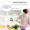 Ensembles de vaisselle en émail Fruit Bol de style vintage Emailware Plat Dish Chine