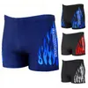 Calções masculinos calções de banho dos homens piscina bronx praia lençóis chama boxer badpak maillot de bain homme j240328