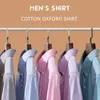 Shan Bao 2022 Marca de otoño 100% Cott Oxford Camisa de manga LG para hombre Busin Casual Classic Simple Slim Color puro Camisa b3wX #
