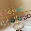 Natural Stone Earrings for Women Ore Chip Gravel Quartz Flower Tassel Statement Fluorite Opal Crystal Drop Earrings Healing