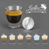 Boxes Refillable for Lor Hine Coffee Capsule Pod for L'or Barista Hine Stainless Steel Reusable Coffee Filters