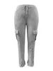 LW Plus Size Side Pocket Drawstring Pants Women Autumn Winter Sweat Mid midja Sidan Split byxor Sporty Casual Daily Bottoms K2iy#