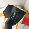 leather sarsh wallets women embossed envelope hasp long wallets card holder flower clutch purses with box