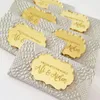 Party Supplies 12 Pcs Personalized Acrylic Plaque Chocolate Bar Favorite Baby Name Custom Shower Decoration Baptism Wedding