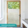 Pencere Çıkartmaları Elektrostatik Cam Film Dekorasyonu Banyo için Gizlilik Su ile Kolay Yapışma Güzel Güneş Işığı Kırılma