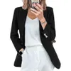 Nouveau tempérament transfrontalier européen et américain Slim Fit Couleur unie Casual Cardigan Veste en velours côtelé pour les femmes J3CL #