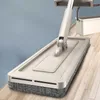 Mops Peisi Magic auto-nettoyant Squeeze Mop Microfibre Spin and Go Flat pour le lavage du sol Outil de nettoyage de la maison Accessoires de salle de bain Drop Dhlbi