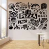 Stickers Italian Food Commercial Pizzeria Vinyl Wall Stickers Pizza Restaurant Doors And Windows Shop Signboard Decorative Stickers Gifts