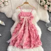 Robes décontractées Oceanlove 2024 printemps été pour femmes fleurs douces élégantes robes sans manches mode coréenne rétro mini robe