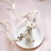 Hair Clips Barrettes Flower Accessories Bridal Pearl Women Headband Crystal Tiaras Fashion Head Piece Decoration Engagement Drop Deliv Otir0