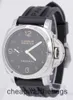 الساعات بانياريس للرجال الميكانيكية Paneraiss Luminor PAM00359 Steel Black 44mm التاريخ التلقائي مربع الساعات الميكانيكية التلقائية G6FB