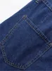 Pantaloncini da donna taglie forti Gamba larga con pieghe in estate Pantaloncini di jeans sottili I jeans N-Stretch per donne tettone da indossare in estate q2Kd#