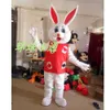 Kostiumy maskotki Mascot Costume Foam Easter Bunny Rabbit Cartoon Plush Christmas Fancy Dress Halloween Mascot Costume NHD