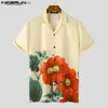 Herr t-shirts män hawaiian uppsättningar blommuttryck sommarlapa kort ärmskjorta shorts 2st streetwear semester 2023 män kostymer s-5xl24328