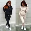 Autumn Women's Fleece Tracksuit 2 Pieces Set Pullover Hoodies+Pants Sport Suit Female Winter Warm Sweatshirt Suit for Woman F2QJ#