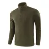 Mäns utomhus vandring varm fleece sweatshirt höst vinter termisk pullover polar kappa mjuk skal armé militär taktisk jackor 27l6#