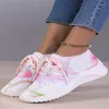 Sıradan Ayakkabı Kadınlar İçin Bahar Sonbahar Nefes Alabilir Ayakkabı Moda Karışık Renkler Sneakers Bayanlar Mesh Lace-Up 2024 ZAPATOS MUJERES