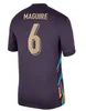 NUOVO Modello 1: 1 24 25 SCHITTÀ DI CALCIO INGLESE Saka Bellingham Rashford Kane 2024 Euro Cup 2025 SCCIETÀ SCALLA TEAME WHITE AWAY MEN MEN KIT GIUTAGIO VERSA+FAN+KDIS