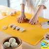 2024 3 Teile/satz Food Grade Silikon Rolling Pad Set Verdickte Kneten Pad und Nudel Pad Back Pad Schneidebrett Silikon panel