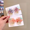 Clips para el cabello Barrettes 2 unids Estilo chino Flor para niños Clip Hanfu Tocado Niñas Adorno Borla Niños Horquilla Accesorio Drop de Otd2Q