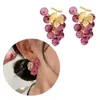 Boucles d'oreilles polyvalentes en forme de Fruits et de raisin, pendentif d'oreille, ornement, bijoux tendance pour femmes, accessoire inspiré de Y2k, accessoire pour usage quotidien