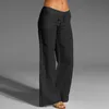 2023 calças novas mulheres soltas cintura alta cott linho harem calças sólidas mulheres verão outono fi calças casuais feminino gympants x2GK #