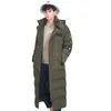 spazio Cott Uomini Piumini Cappotti invernali militari con Parka con cappuccio Spessa Cerniera verde Caldo Abbigliamento da neve Lg Cappotto Outdoor Boy n2mO #