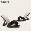Slippers Eilyken 2024 Womens Gladiator High Heel Sandals Summer Party Dress Shoes Cross Lace Pump Size 41 H2403282K7X
