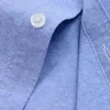 Puro Cott Lazer Bordado Cavalo Oxford Camisa Para Mens Lg Manga Listrada Camisas Casuais Masculino Regular-Fit Work Man Camisas H5jK #