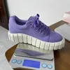 Sapatos casuais roxo feminino tênis plana mulher moda inferior lado vulcanizado designer feminino tamanho 36-43