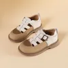 Meisjes schoenen Pearl Baby Kinderleren schoenen Zwart Witbruin Infant Peuter Kinderen Voetbescherming Casual schoenen x4ml#