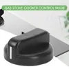 Horloges murales 6 pcs cuisine noir en plastique cuisinière à gaz boutons de commande de cuisinière