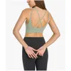 Lu Align Strumpfhosen Tanks Sexy Fitness-BH Yoga Weste Frauen Sport Top weiblich Push-Up Sexy tiefes V Kreuz Schönheit Rücken Brustpolster Gym Kleidung Lemon Sports 2024