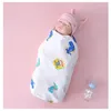 Couvertures couverture bébé 85x85cm naissé de swaddle swaddle wrap sleepsack couvercle de couverture de baignoire en coton à une seule couche d'été