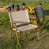 Meble obozowe Outdoor Przenośne składane piknikowe płótno na drewniane krzesło kempingowe składanie