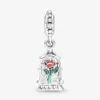 100% 925 Sterling Silver Enchanted Rose Dangle Charm Fit Original European Charms Bracelet Mode Femmes Mariage Fiançailles Jewelr314S