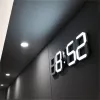 Tillbehör 3D LED Wall Clock Modern Design Digital bordsklocka Alarm Nightlight Saat Reloj de Pared Watch for Home Living Room Decoration