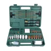 Outdoor gun barrel brush and firearm cleaning set, copper brush, steel wire brush, cotton brush combination set