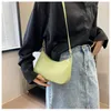 Abendtaschen Damenmode Handtaschen Retro Einfarbig PU Leder Schulter Unterarmtasche Lässige Frauen Designer für